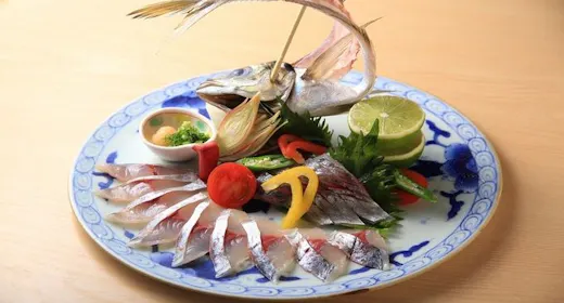 【関あじor関さば】大分名物の姿造りを味わう、季節の会席プラン