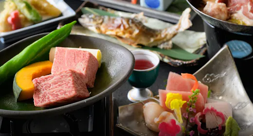 【田中屋の特選会席】とちぎ和牛と旬の美食~名湯に身を委ねる、源泉かけ流しの湯巡り<2食・松>