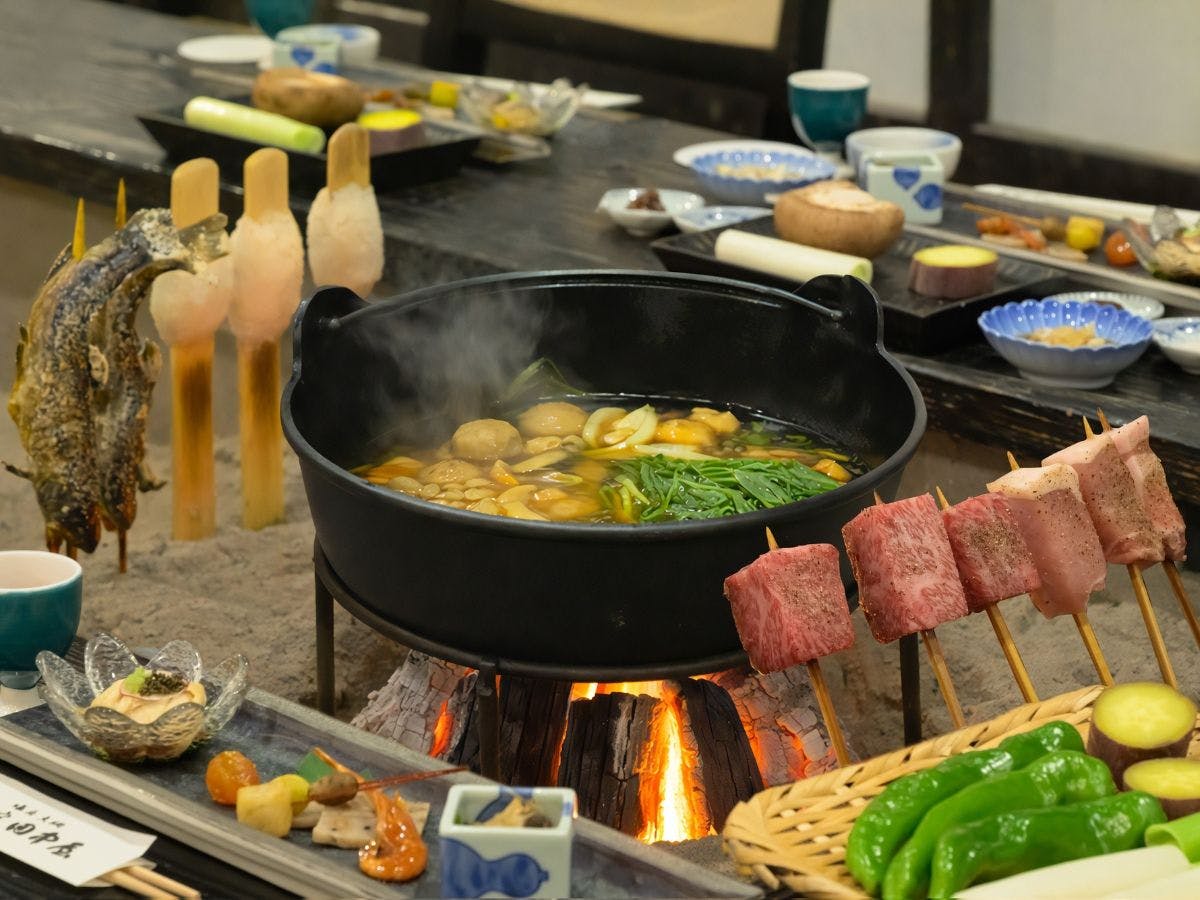 Yumori Tanakaya Hidangan Khas: Kaiseki Panggang Robata