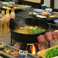 Yumori Tanakaya Hidangan Khas: Kaiseki Panggang Robata