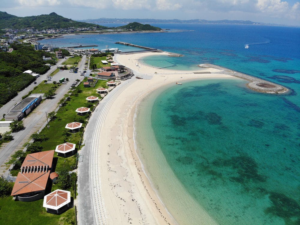 Kafuwananjyoビーチ眼の前