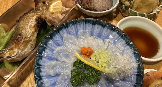 【2食付】トラフグ・清流那珂川でとれる鮎の塩焼き・季節の食材を使った和食セットをお部屋食にて