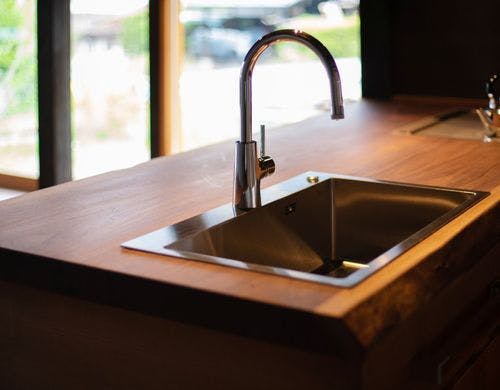 金渓のキッチンカウンター