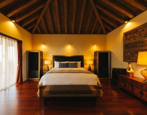 ベッドルームは3室。