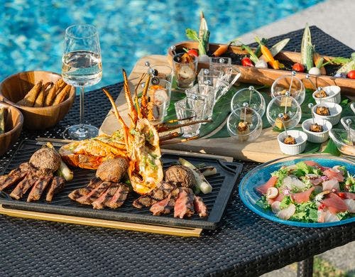 選べる夕食では、BBQコースもございます