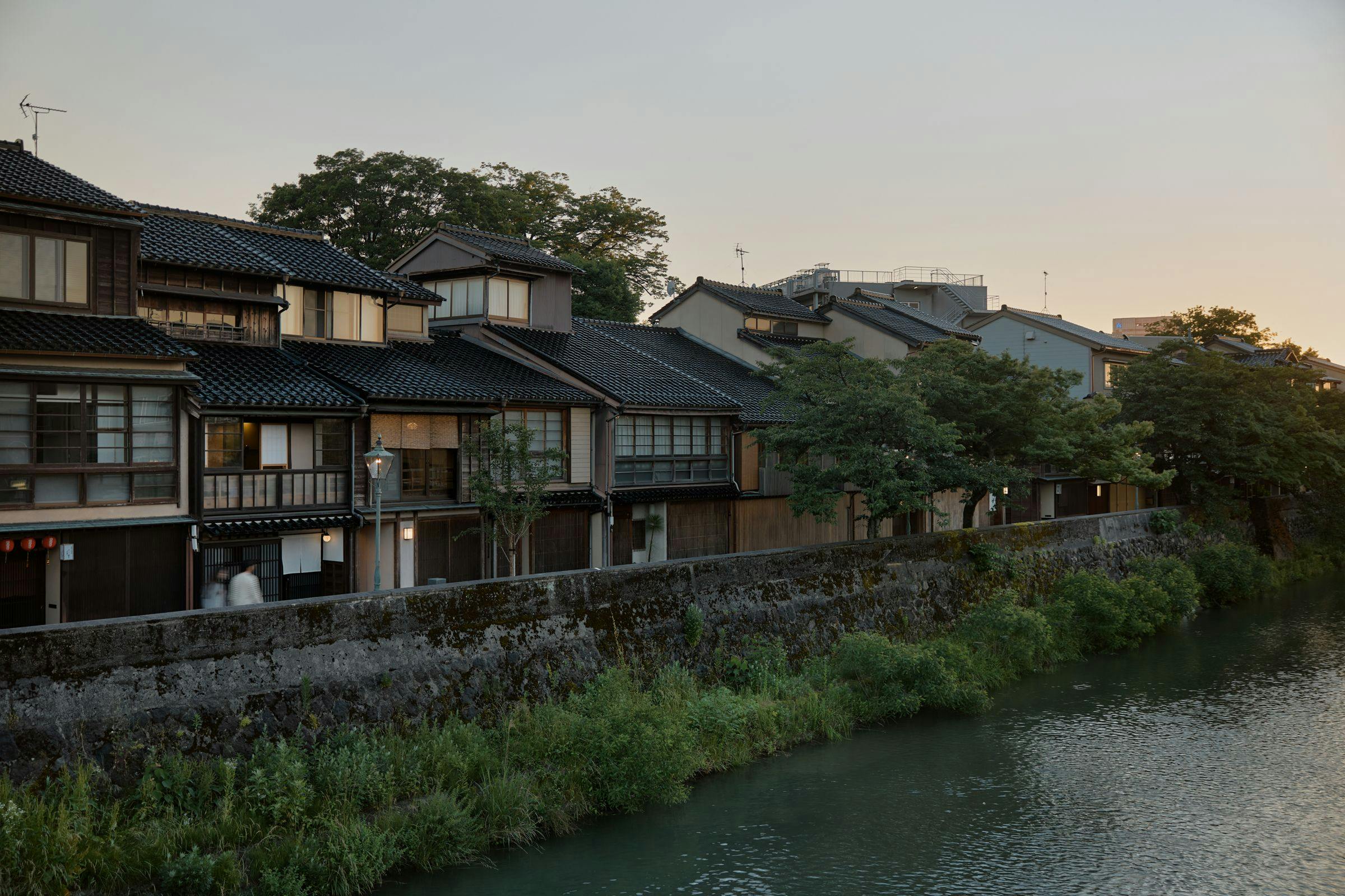 主計町茶屋街夕景