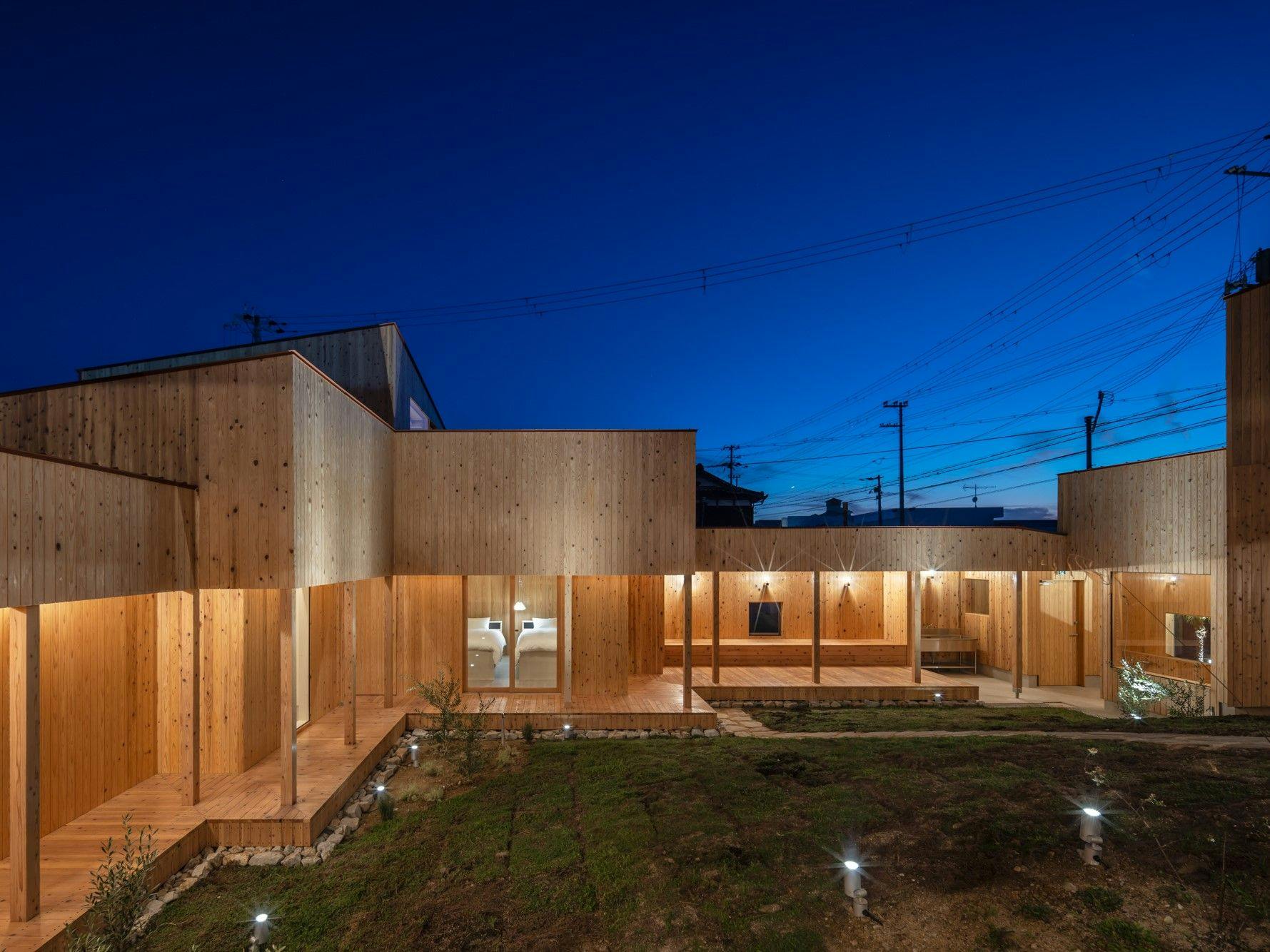 中庭から見える星空をお楽しみください