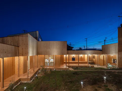 中庭から見える星空をお楽しみください