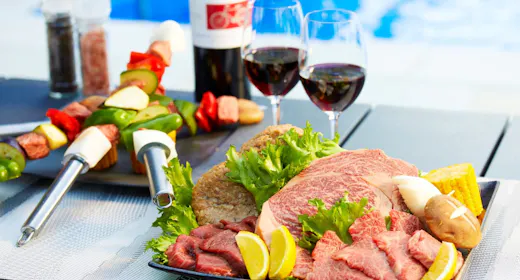 A棟【夕食:BBQ&コンロ付プラン】本格的なBBQを楽しめる貸切ヴィラ※最大8名まで可能