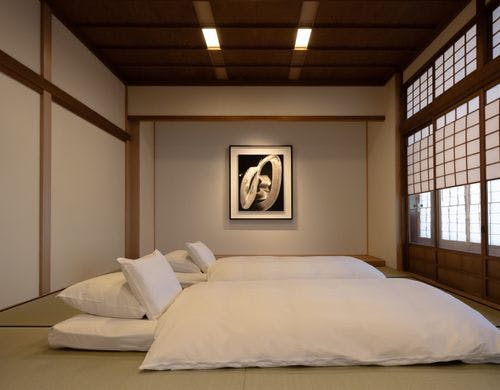 1階リビングにお布団を敷くことが可能です