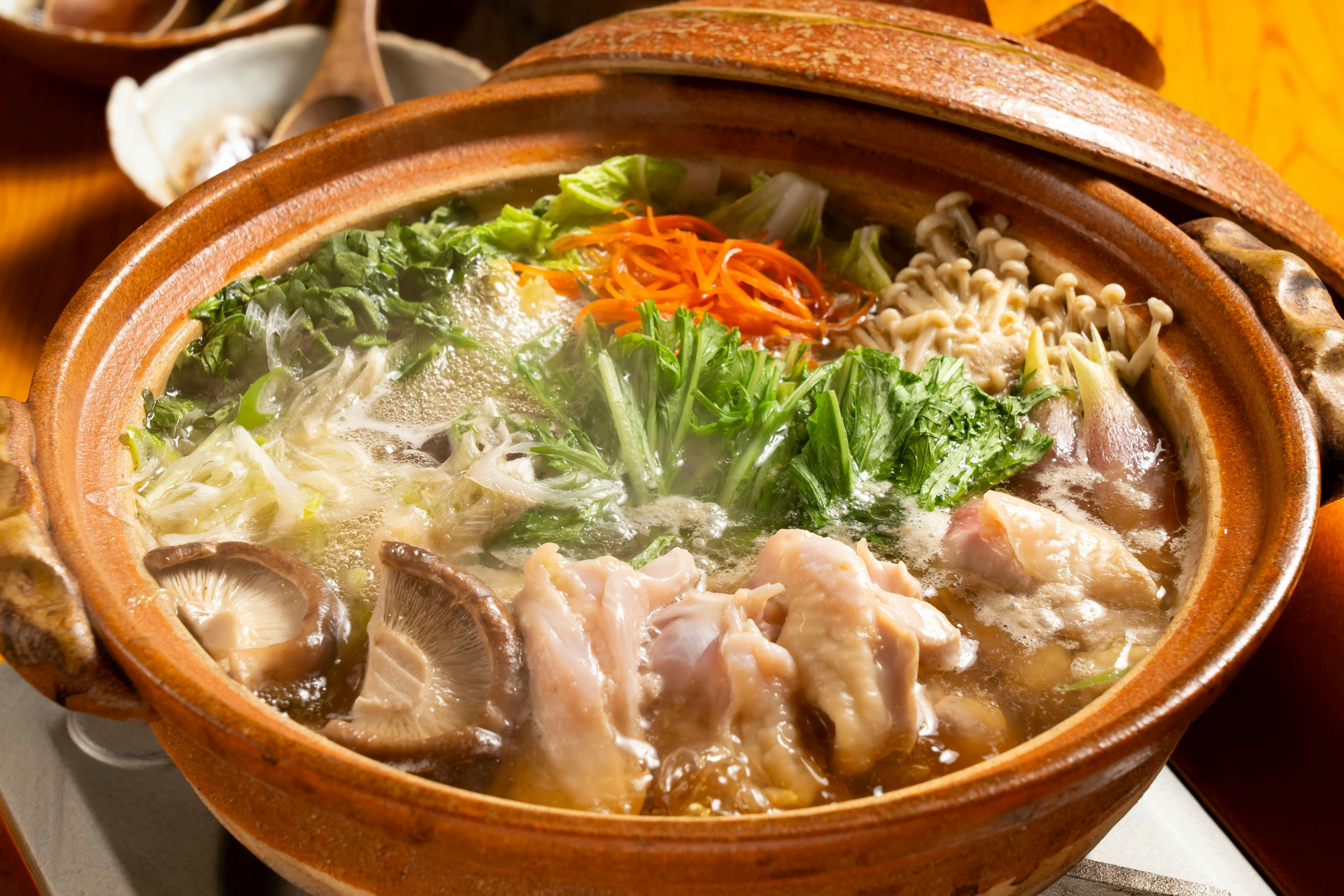 【รวมอาหารเย็นและเช้า】แผนหม้อไฟไก่โอมิรสอร่อย×ซาวน่าชา