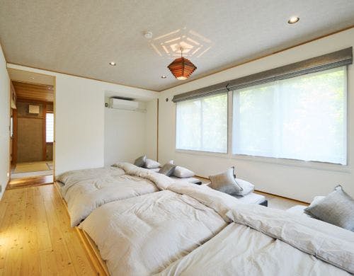 ゆったりとしたベットルーム