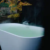 แผนพร้อมบ่อน้ำพุร้อนกลางแจ้งแบบเปิดโล่ง