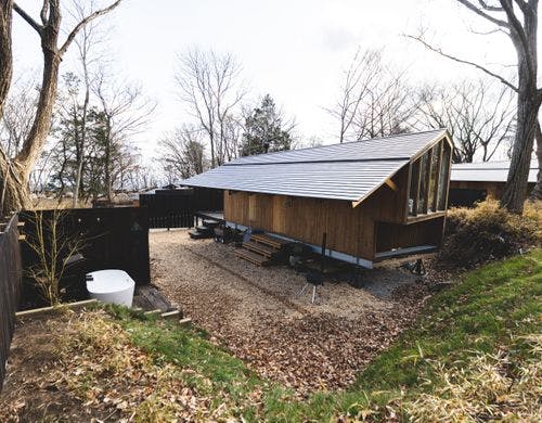 温泉露天風呂付き客棟外観