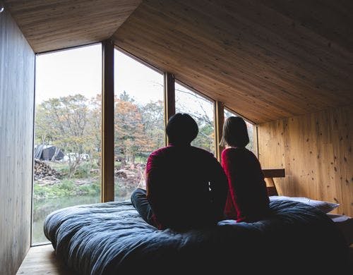 露天風呂（温水）付プラン景観