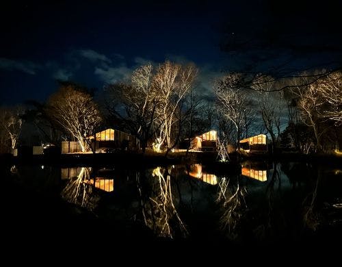 Earthboat Nasu 施設外観夜景