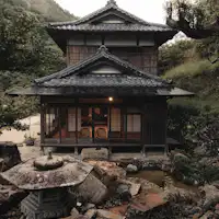 母屋‐OMOYA- 縁側・池庭