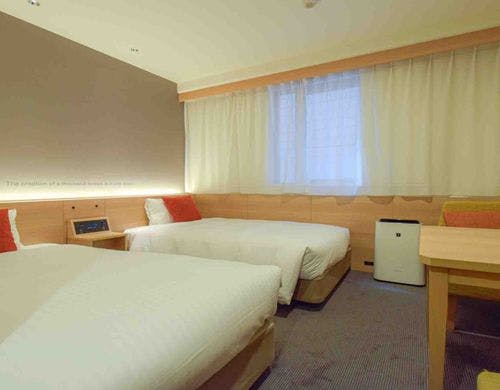 110cm幅シングルベッド2台をご用意。