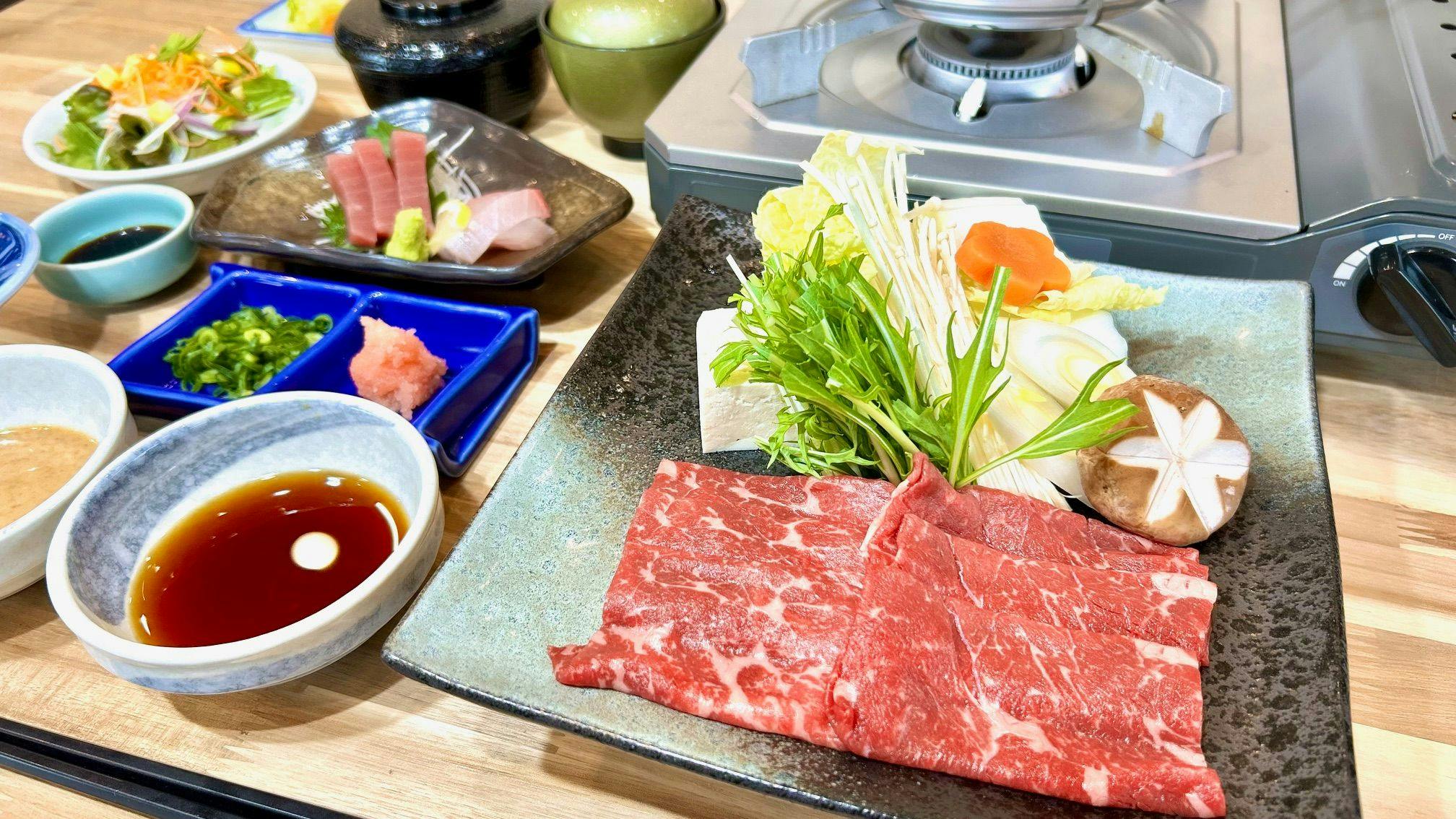 宮崎県産モモ肉のしゃぶしゃぶ御膳