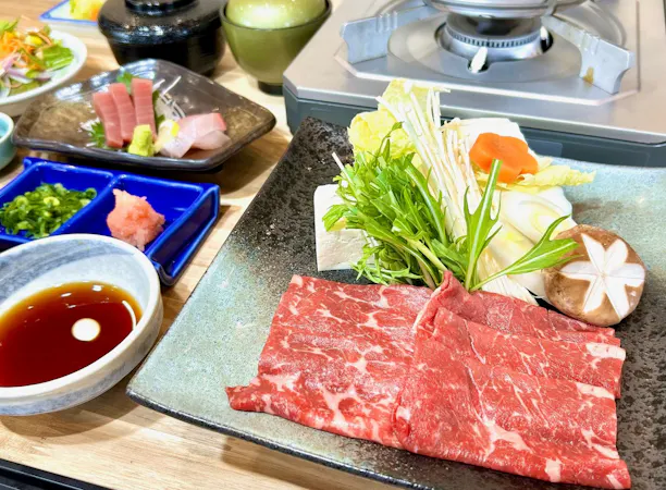 宮崎県産モモ肉のしゃぶしゃぶ御膳