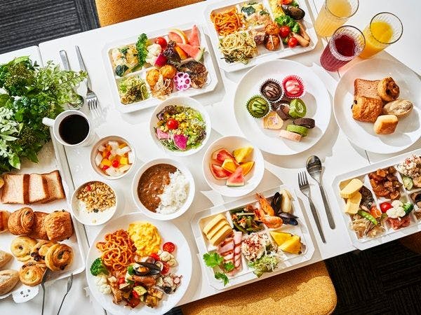 地中海風の朝食ビュッフェ