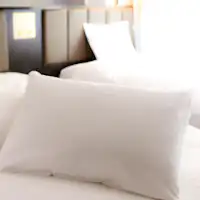 Bantal bulu untuk dipinjamkan (jumlah terbatas).