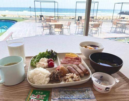 朝食ビュッフェ盛り付け例