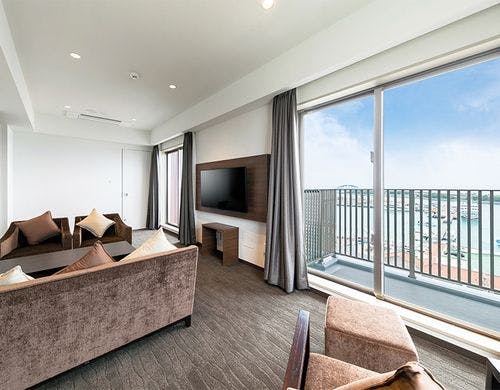 美崎館最上階9階海側のお部屋です。