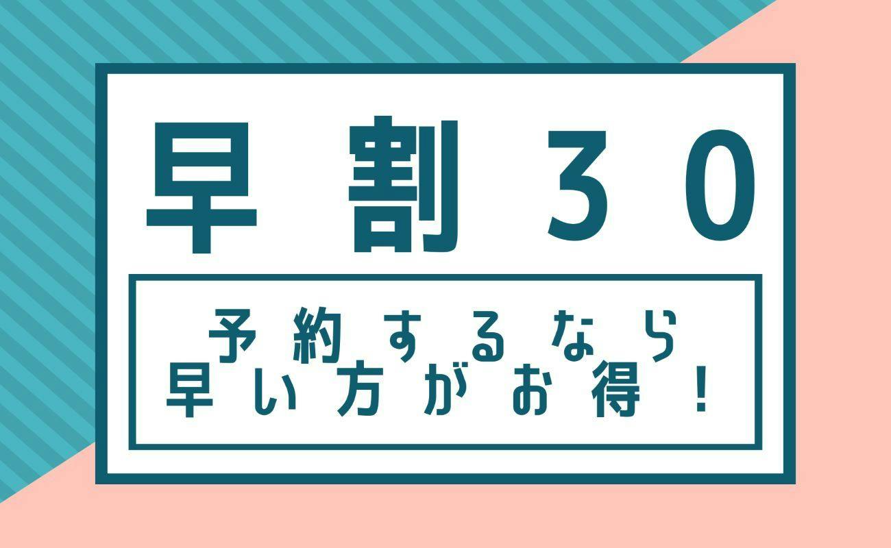 【現金不可】【早期割30】30日前のご予約でお得！ 素泊まり
