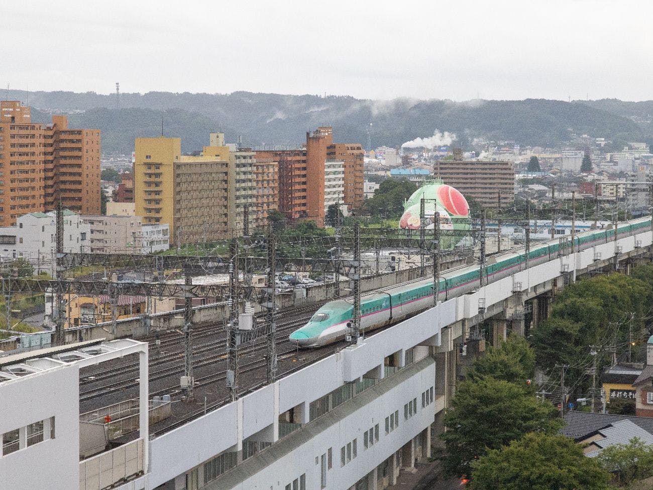 ตัวอย่างวิวที่มองเห็นได้จากแผน Train View