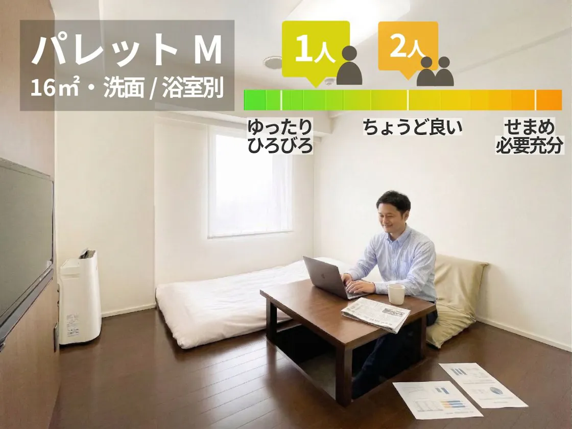 【16平米】パレットM(フロ/トイレ独立)