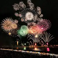 筑後川花火大会 写真提供:KTIE