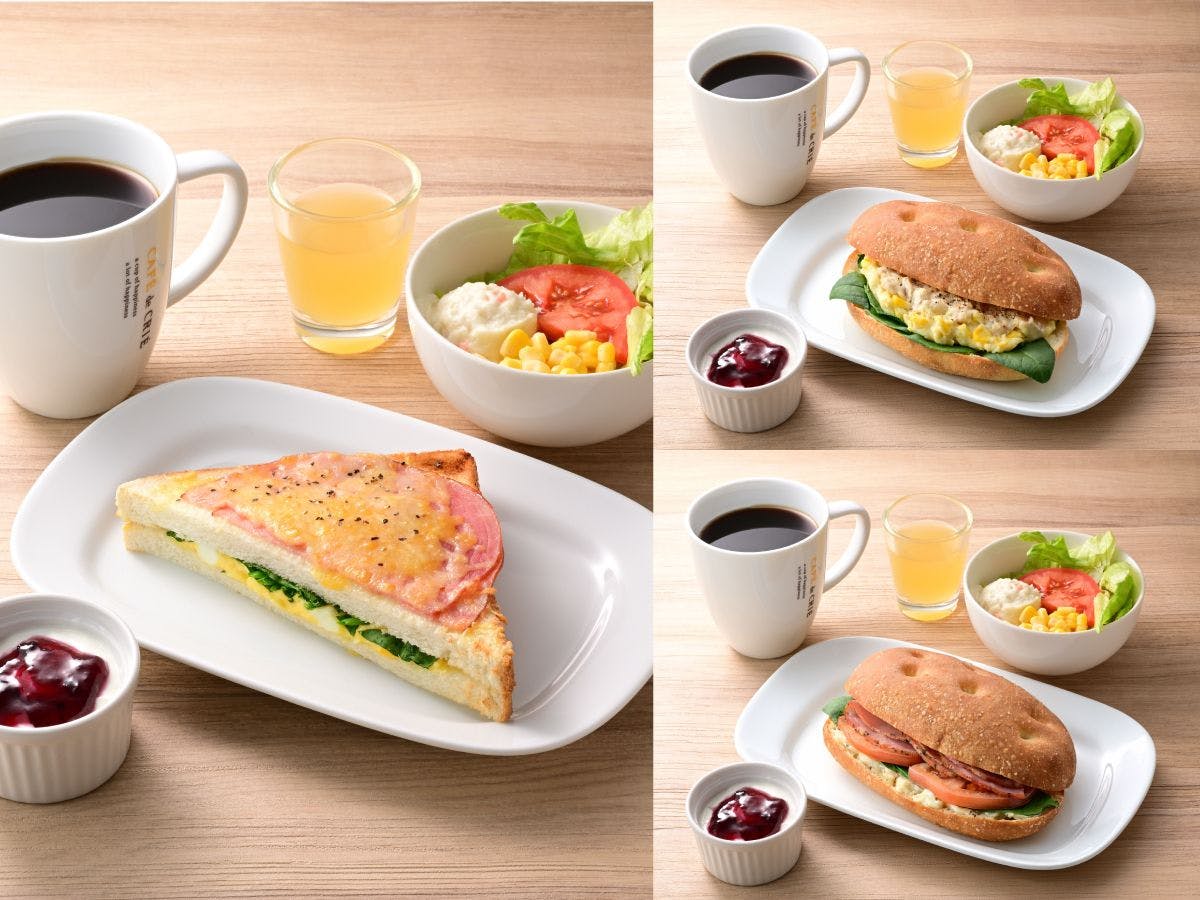 3種類から選べる朝食