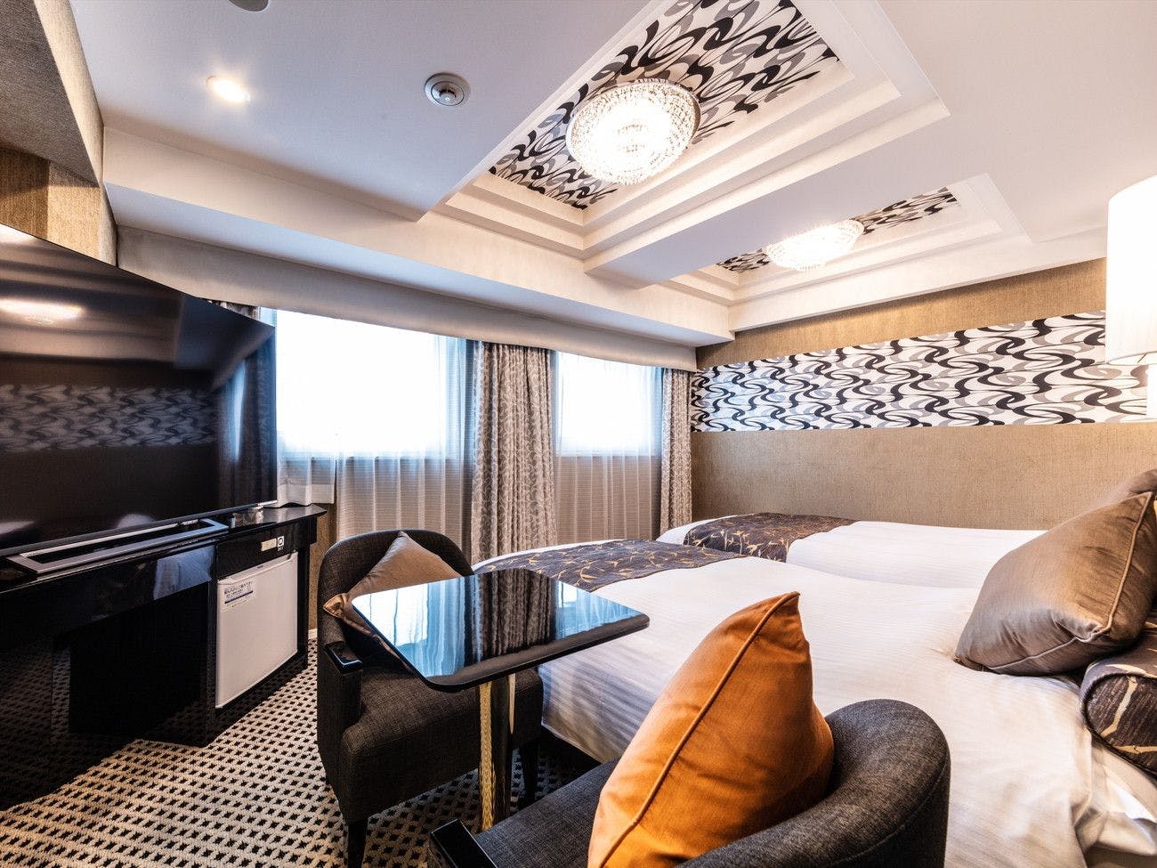 デラックスツイン禁煙室【本館最上階20階】