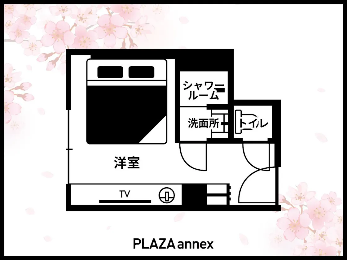 ワイドキングルーム/間取り図