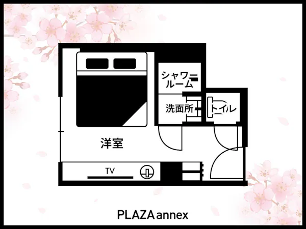 ワイドキングルーム/間取り図