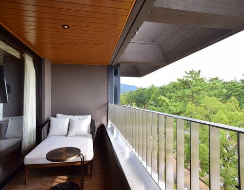 ジュニアスイートのバルコニー