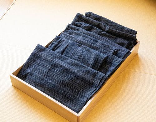湯かご　作務衣　タオル