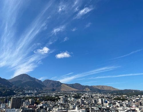 別府の山並み