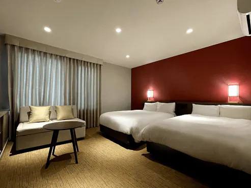 【定員3名】ツイン(ソファベッド付)