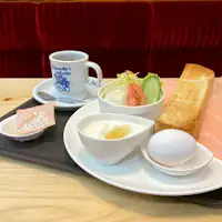 コメダ朝食(ミニサラダ+ヨーグルト別注)