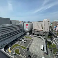 A wonderful view from the top floor of the Hotel♪