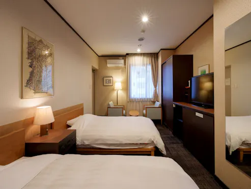 【ไม่มีวิว】ห้องพักเตียงคู่ที่มีเงื่อนไข