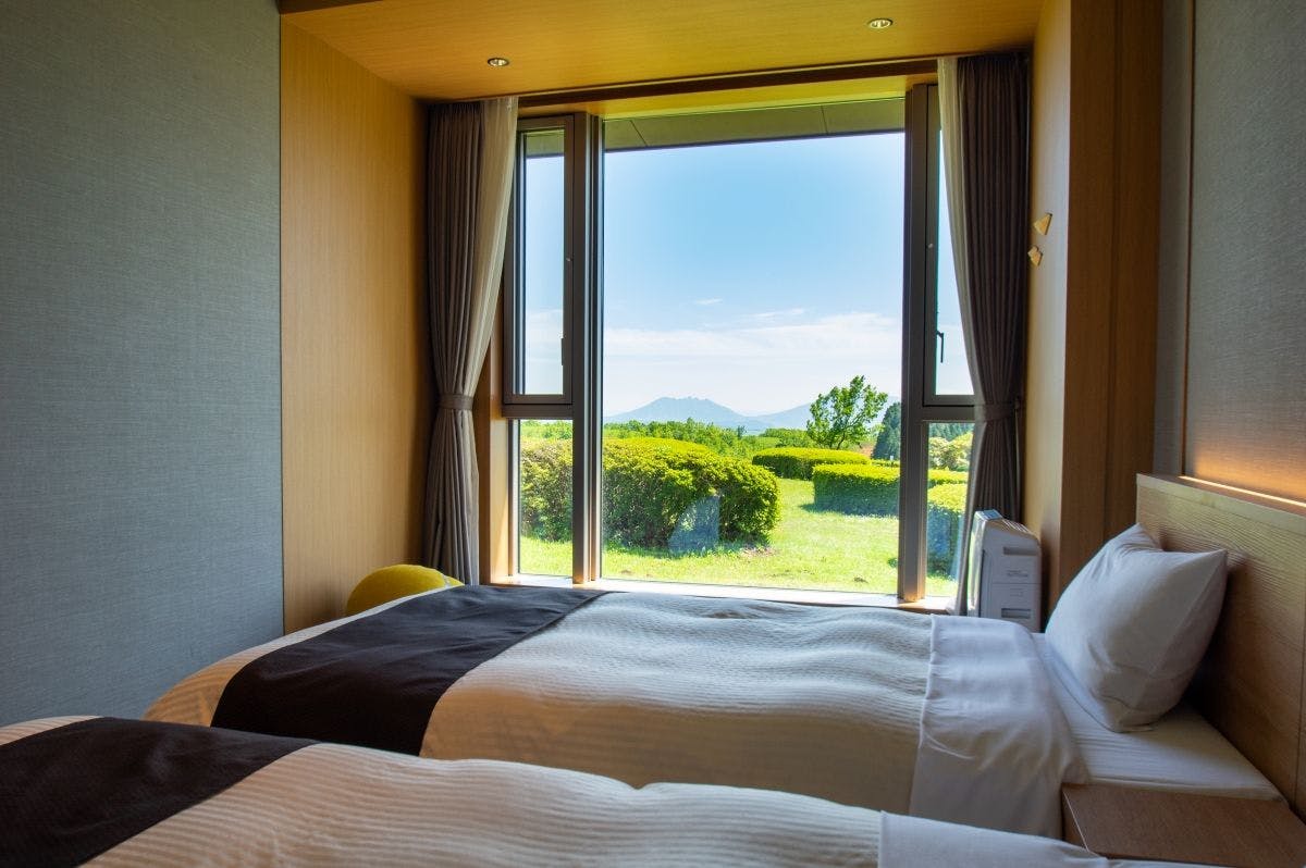 อาคารใหม่ - ห้องเตียงคู่พร้อมอ่างอาบน้ำ