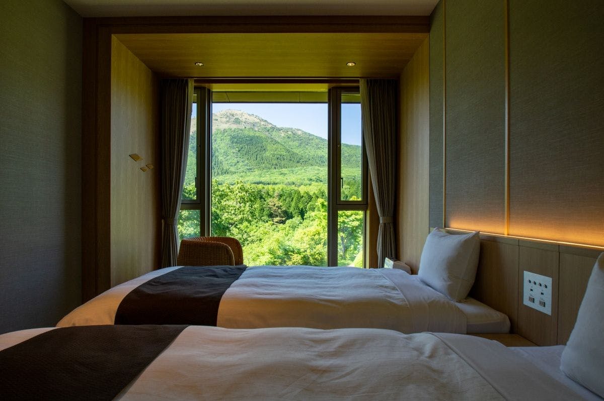 อาคารใหม่ - ห้องเตียงคู่พร้อมอ่างอาบน้ำ