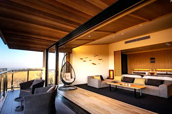 ห้องพิเศษพร้อมอ่างอาบน้ำกลางแจ้งพรีเมียมในอาคารใหม่