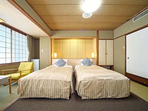 ≪อาคารตะวันตก ห้องพักสไตล์ญี่ปุ่น ทวิน 8 เสื่อทาทามิ (33 ตร.ม.) ปลอดบุหรี่≫