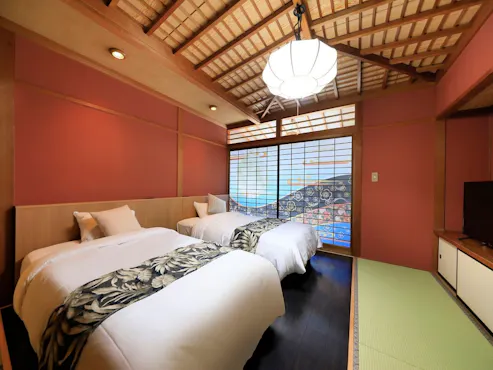 【1F】ห้องสไตล์ญี่ปุ่น 10 เสื่อทาทามิ (เตียง)