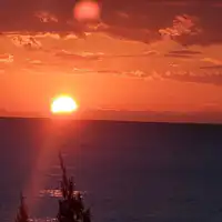 An example of the view from a first-floor guest room.