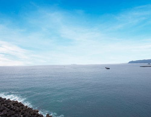 客室からのオーシャンビュー